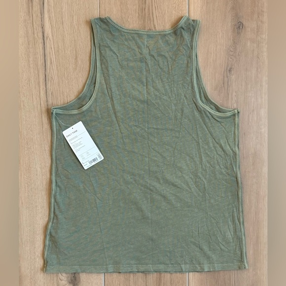 NWT Athleta Organic Daily Tank in Herb Olive Size L - Picture 3 of 4